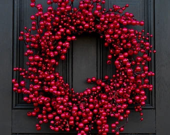 16 cranberry beads holiday collection