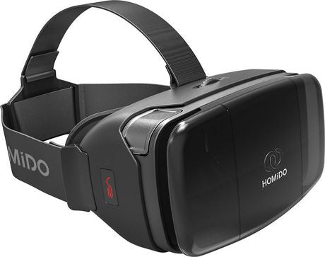 HOMIDO Virtual Reality Headset for Smartphone with Carrying Box (V2), Black